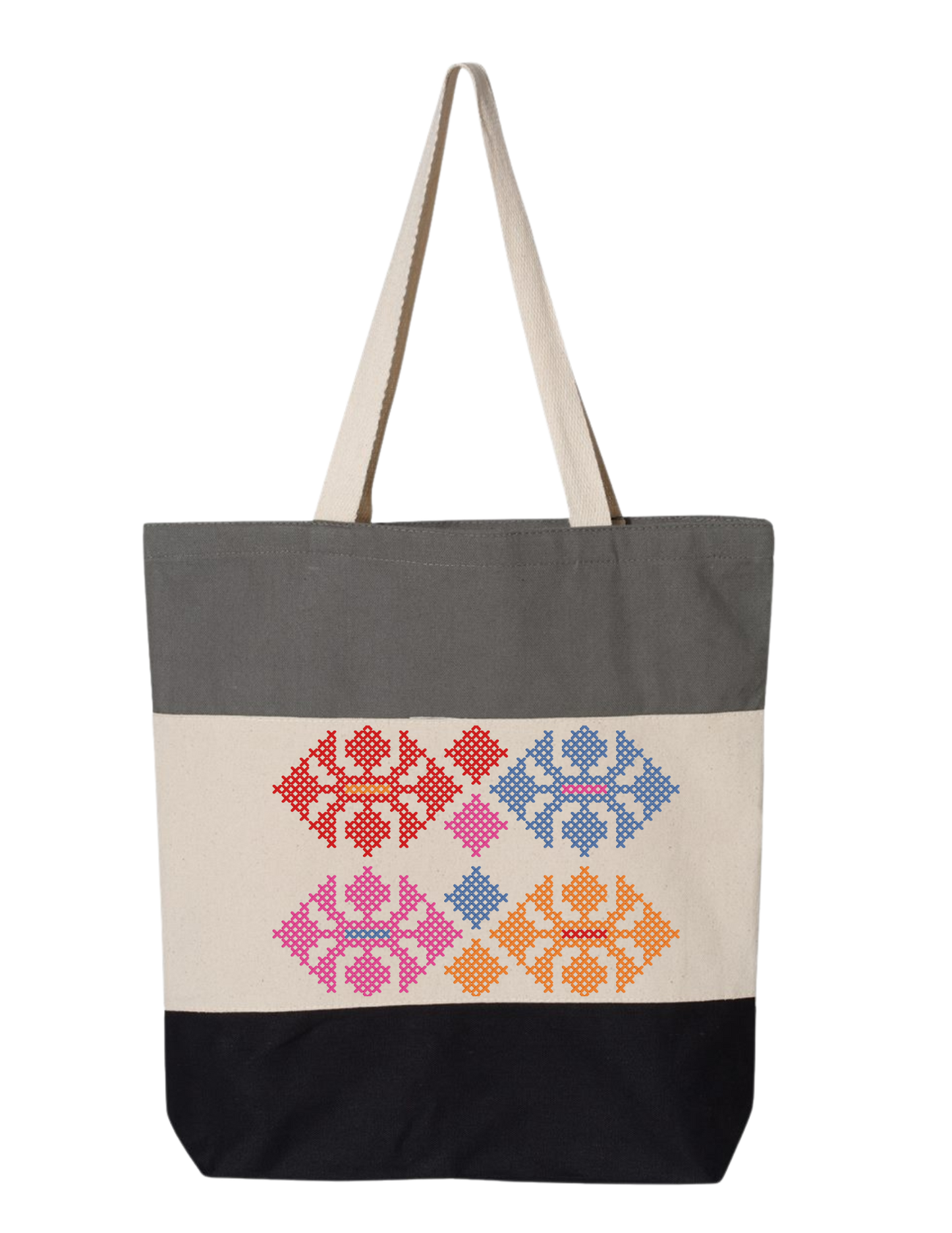 TRI-COLOR TATREEZ TOTE BAG