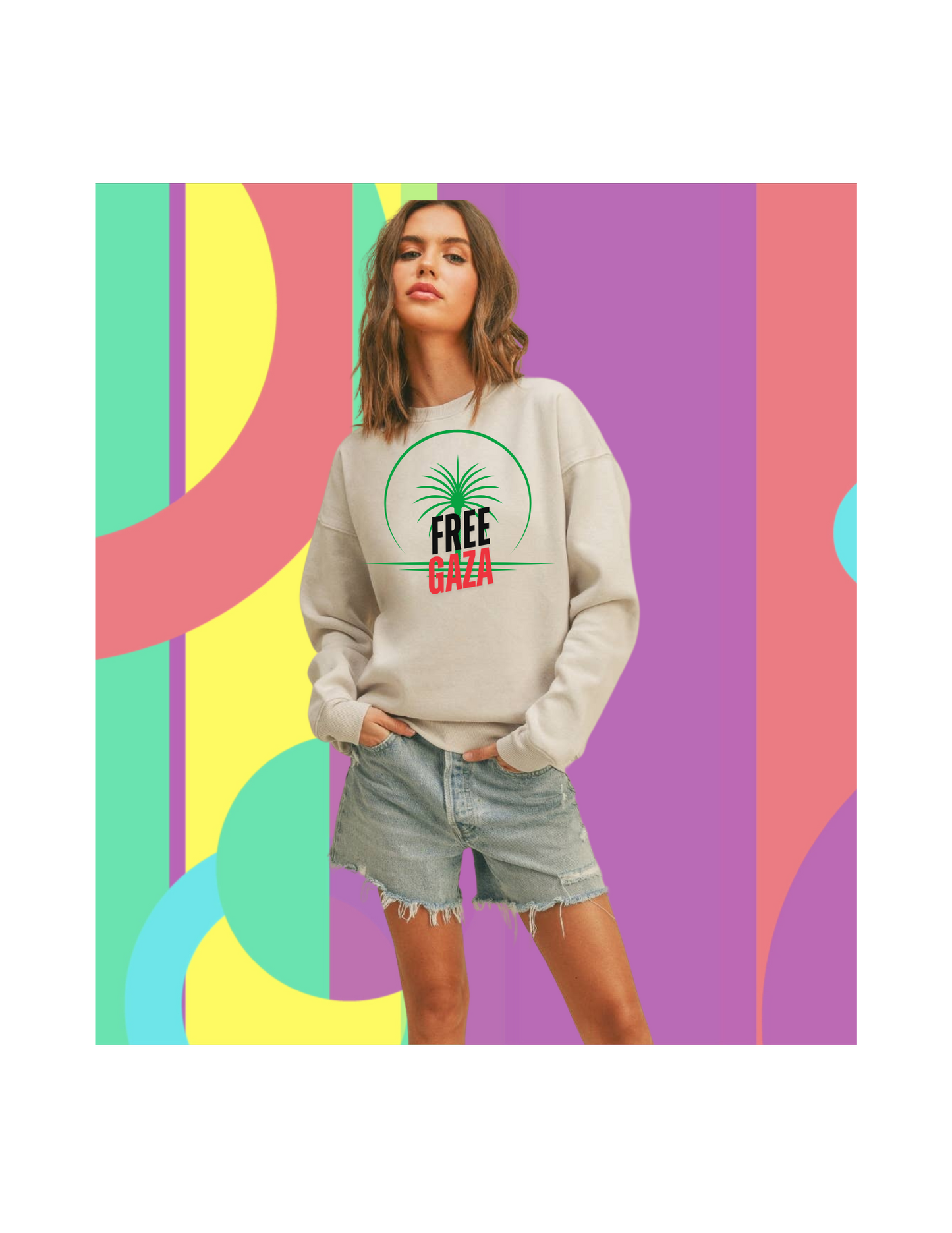 FREE GAZA CREWNECK