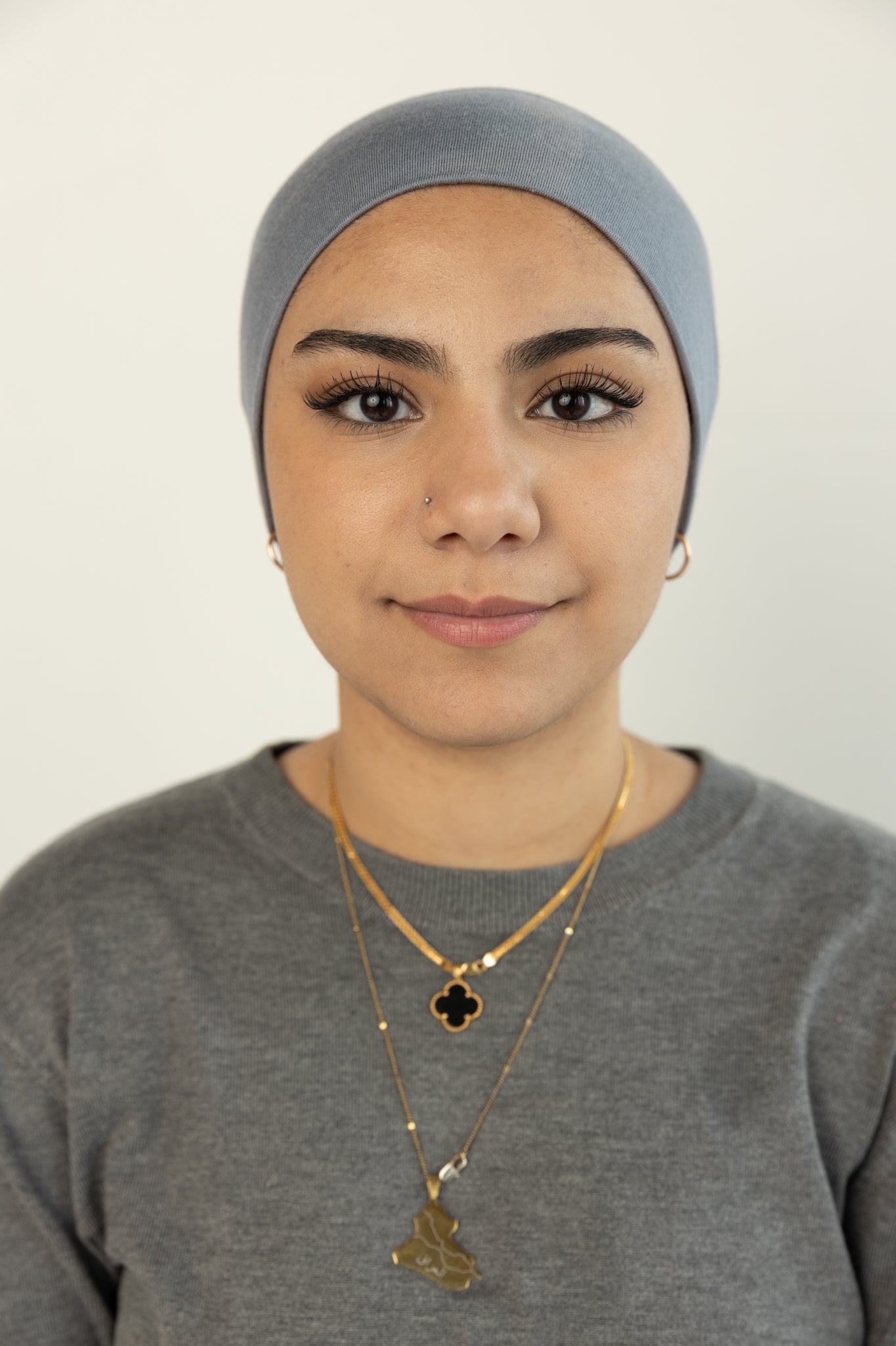 Jersey Under Scarf Tube Cap - Denim Blue