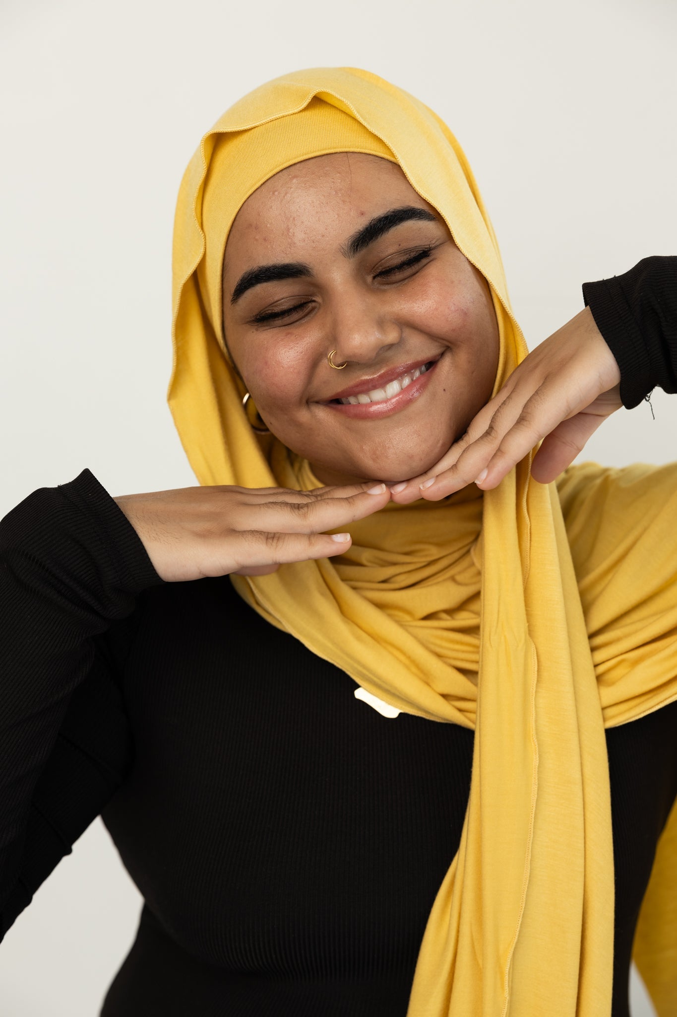 Jersey Hijab - Lemon Yellow