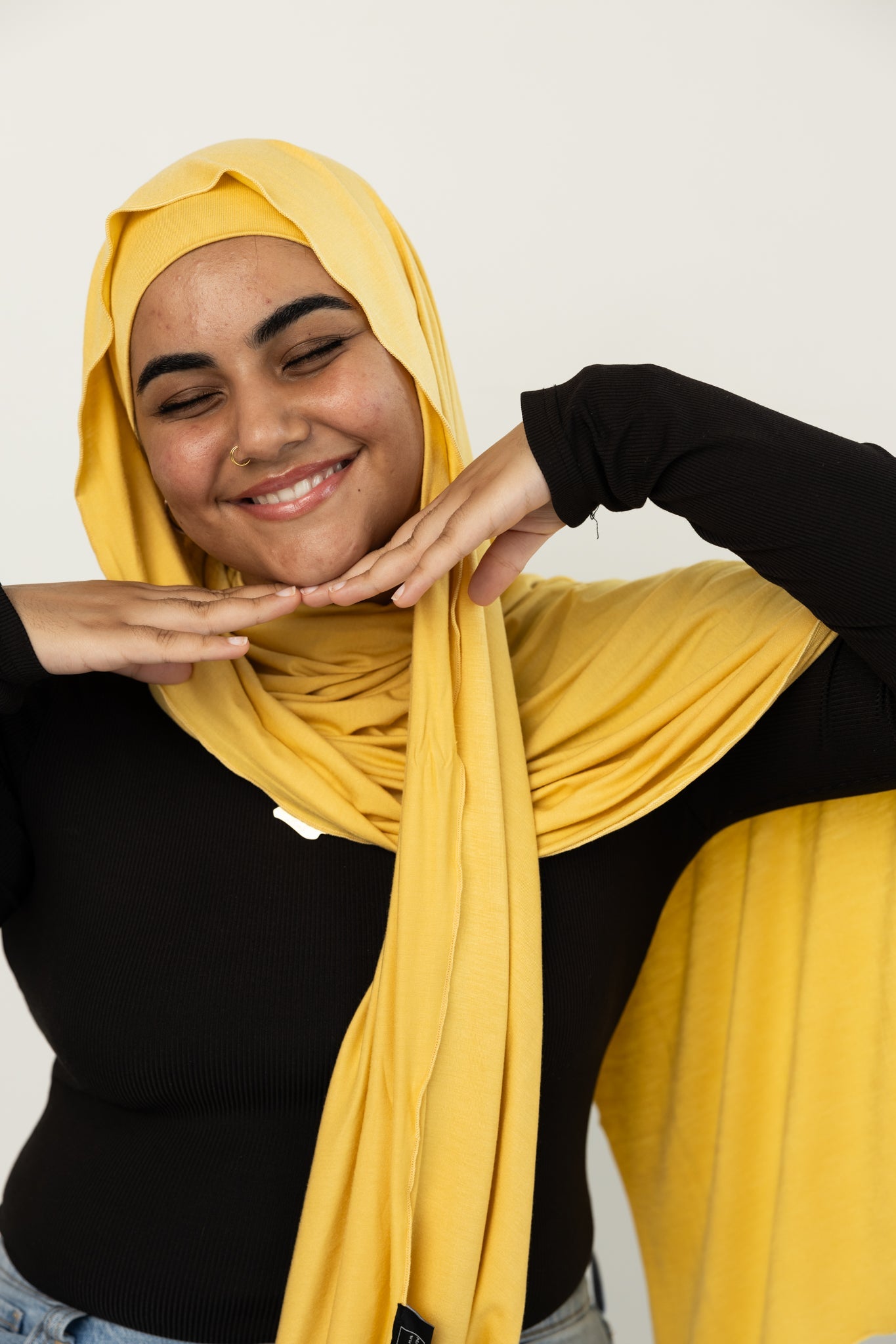 Jersey Hijab - Lemon Yellow