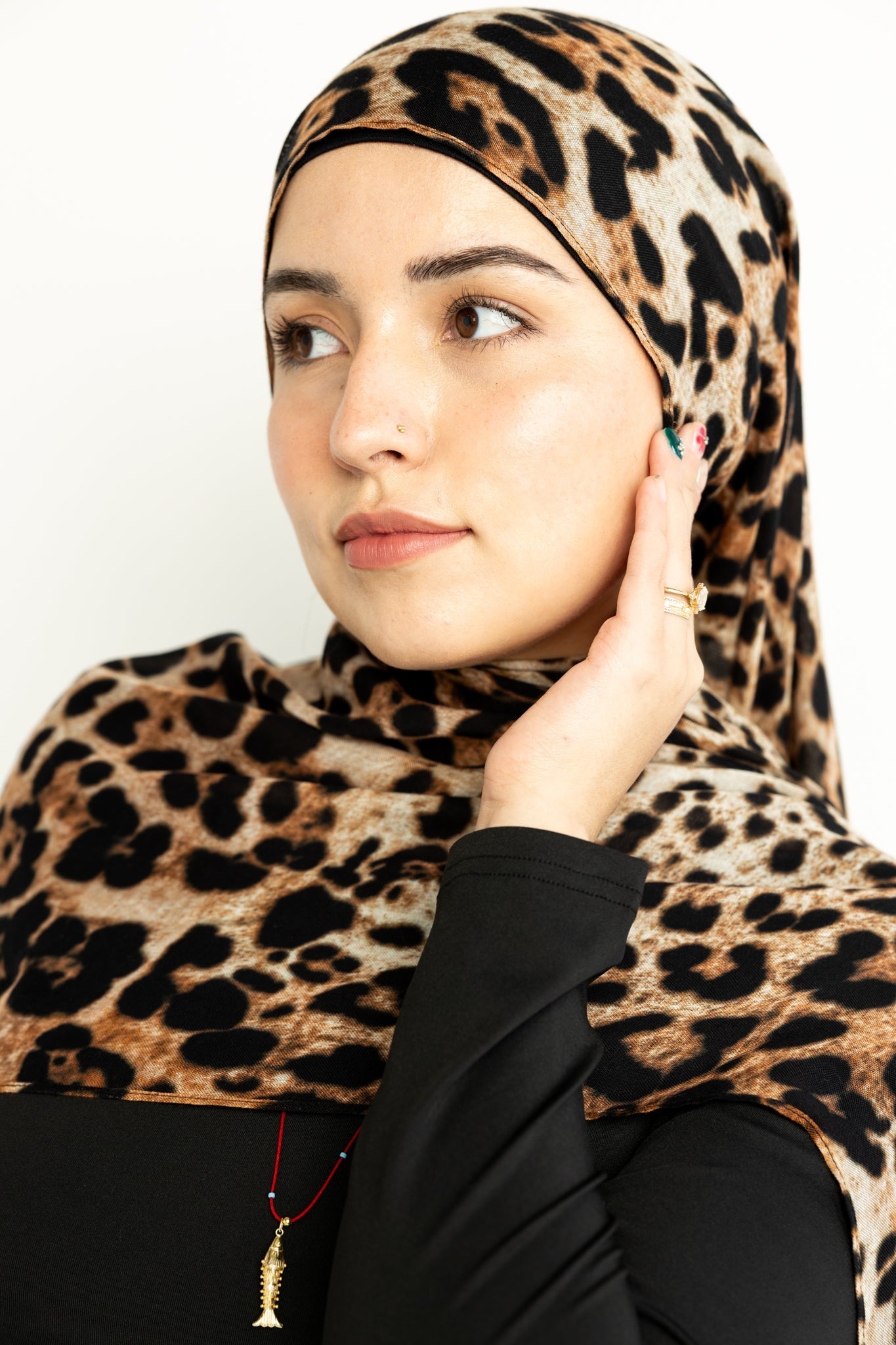 Modal Hijab - Leopard Print