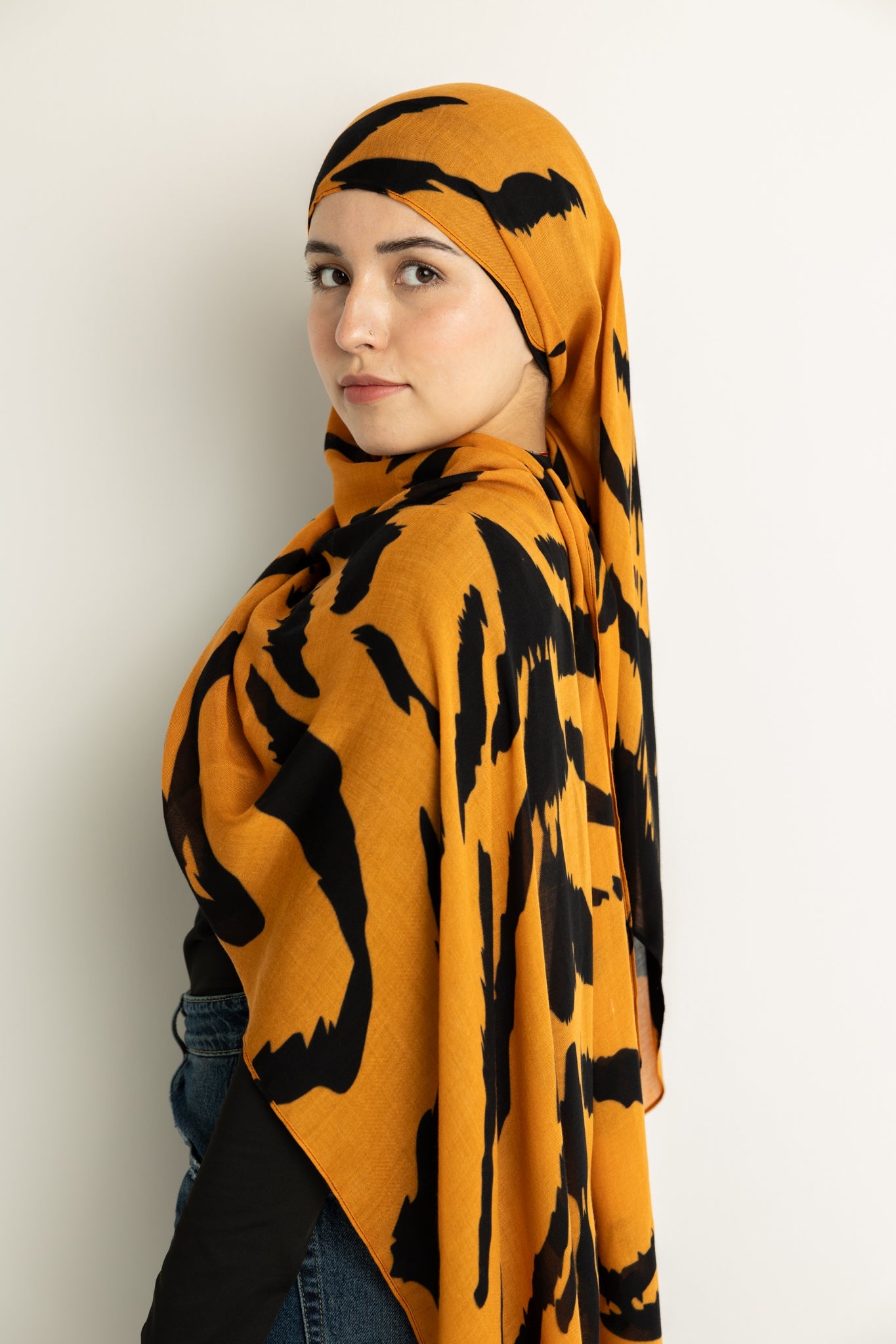 Modal Hijab - Tiger Stripes