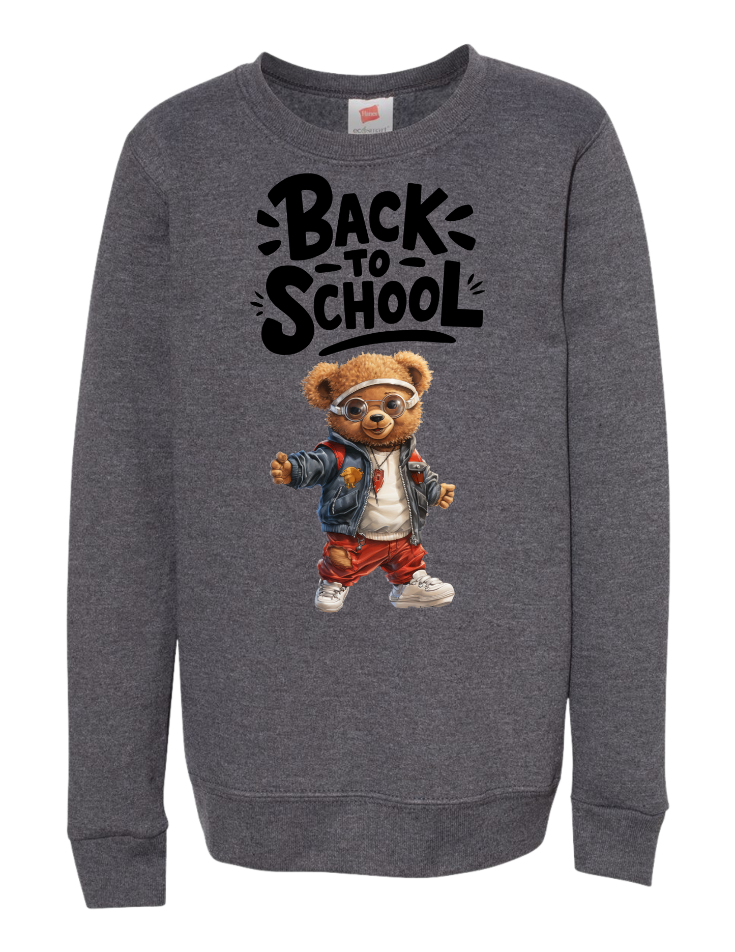 GREY BACK TO SCHOOL SWEATSHIRT