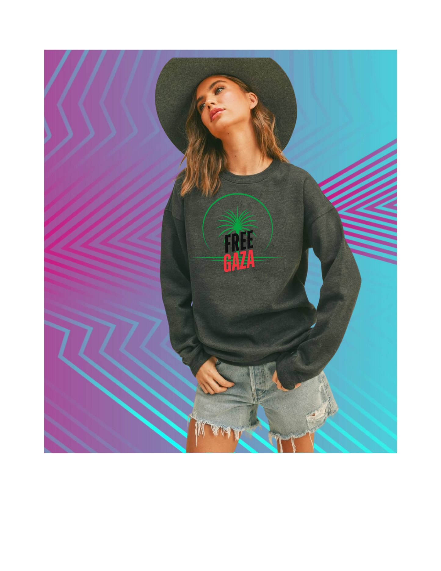 STAND WITH GAZA CREWNECK
