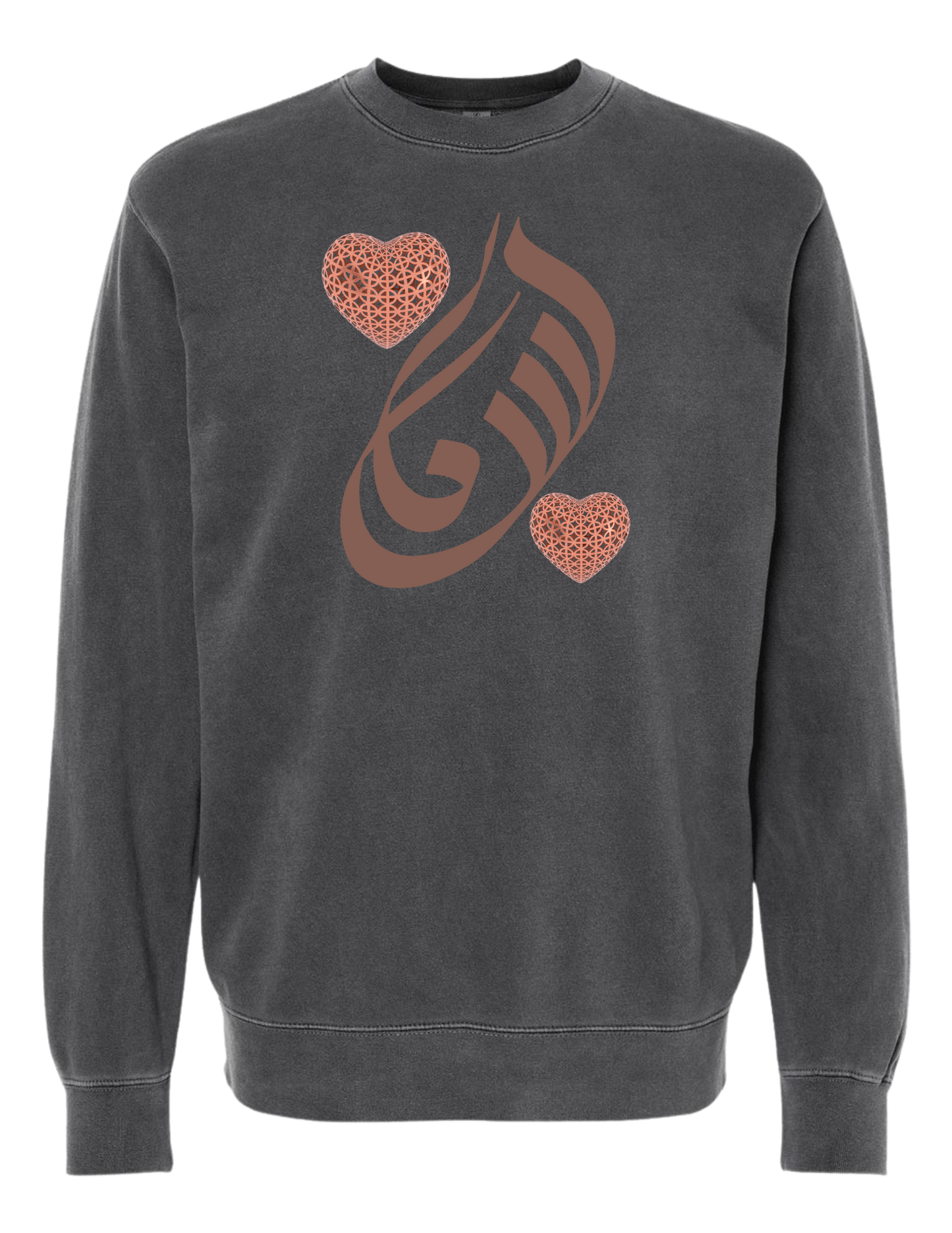 LOVE TO ARABIC CALLIGRAPHY CREWNECK