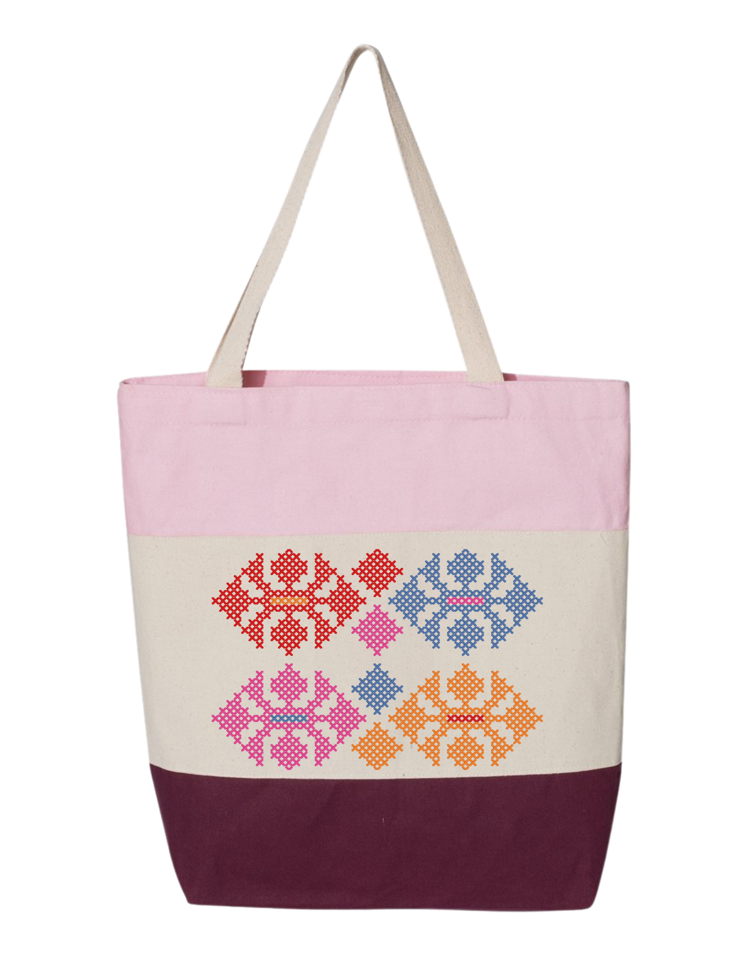 TRI-COLOR TATREEZ TOTE BAG