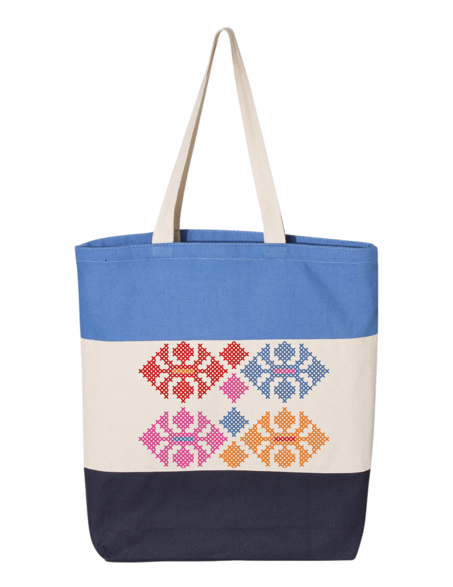 TRI-COLOR TATREEZ TOTE BAG