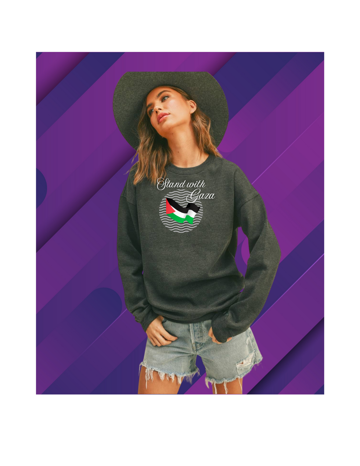 STAND WITH GAZA CREWNECK