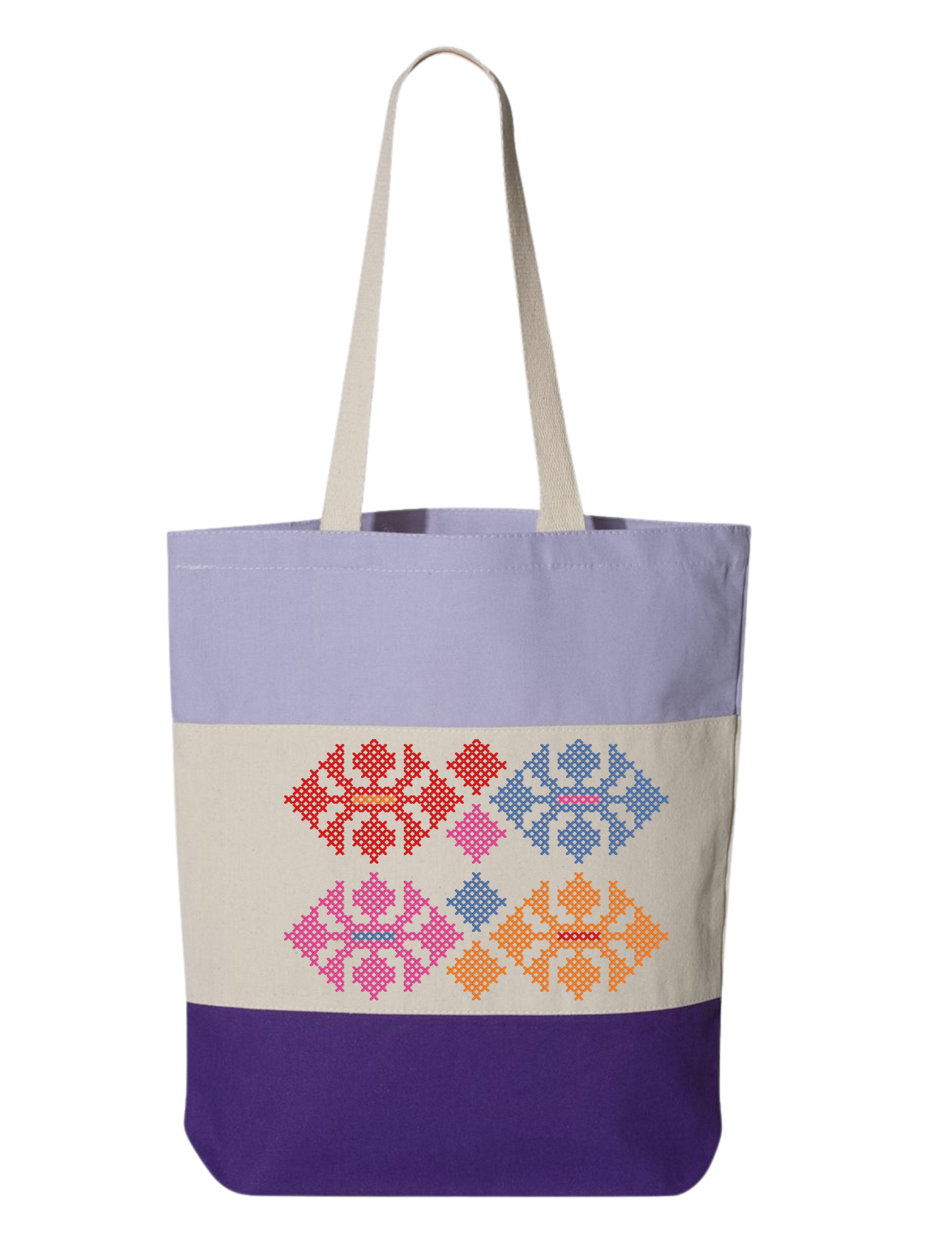 TRI-COLOR TATREEZ TOTE BAG