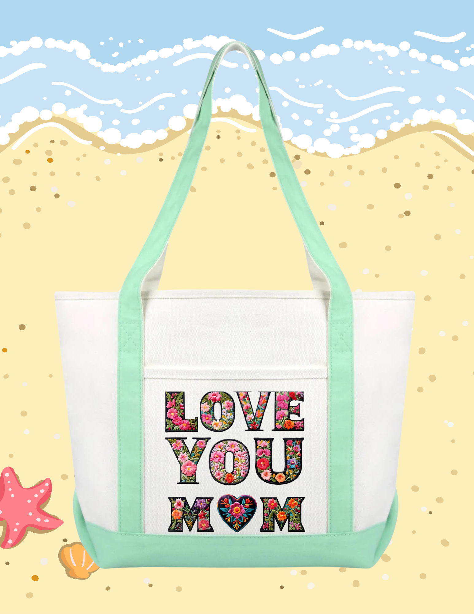 I LOVE YOU MOM TOTE BAG