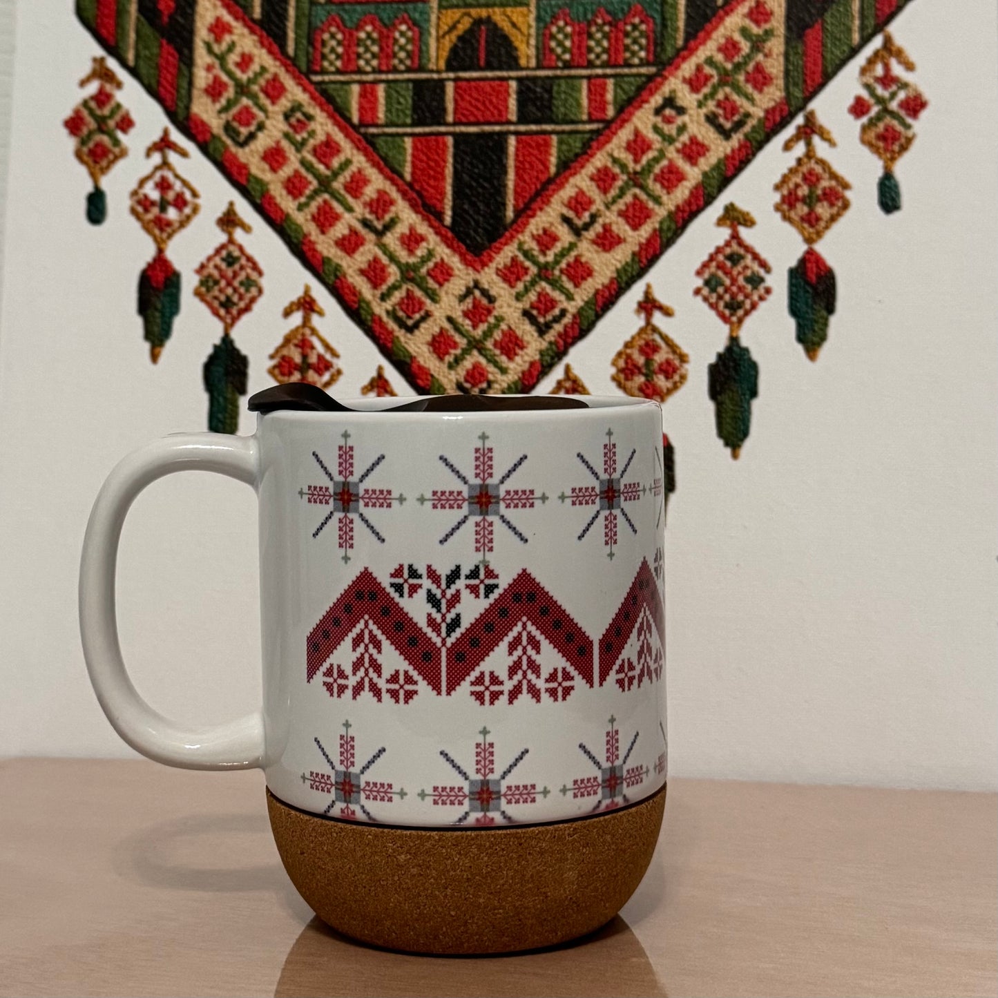 RED PALESTINIAN TATREEZ 12 oz.