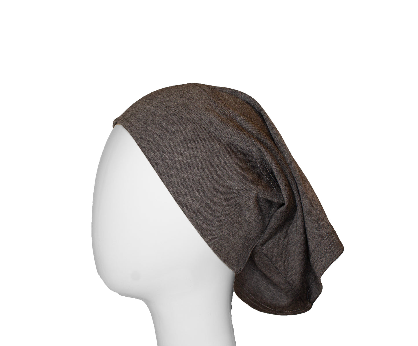 Jersey Under Scarf Tube Cap - Heather Gray