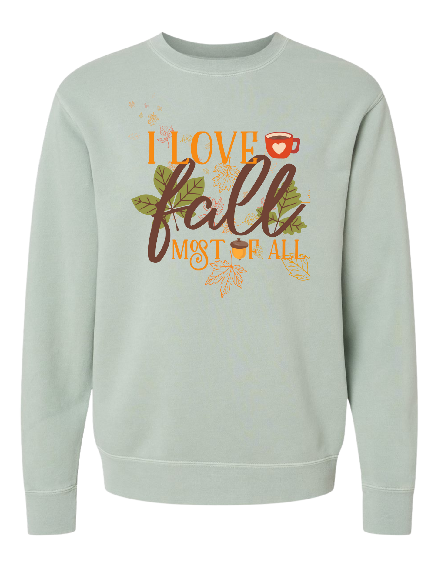 I LOVE CREWNECK SWEATSHIRT