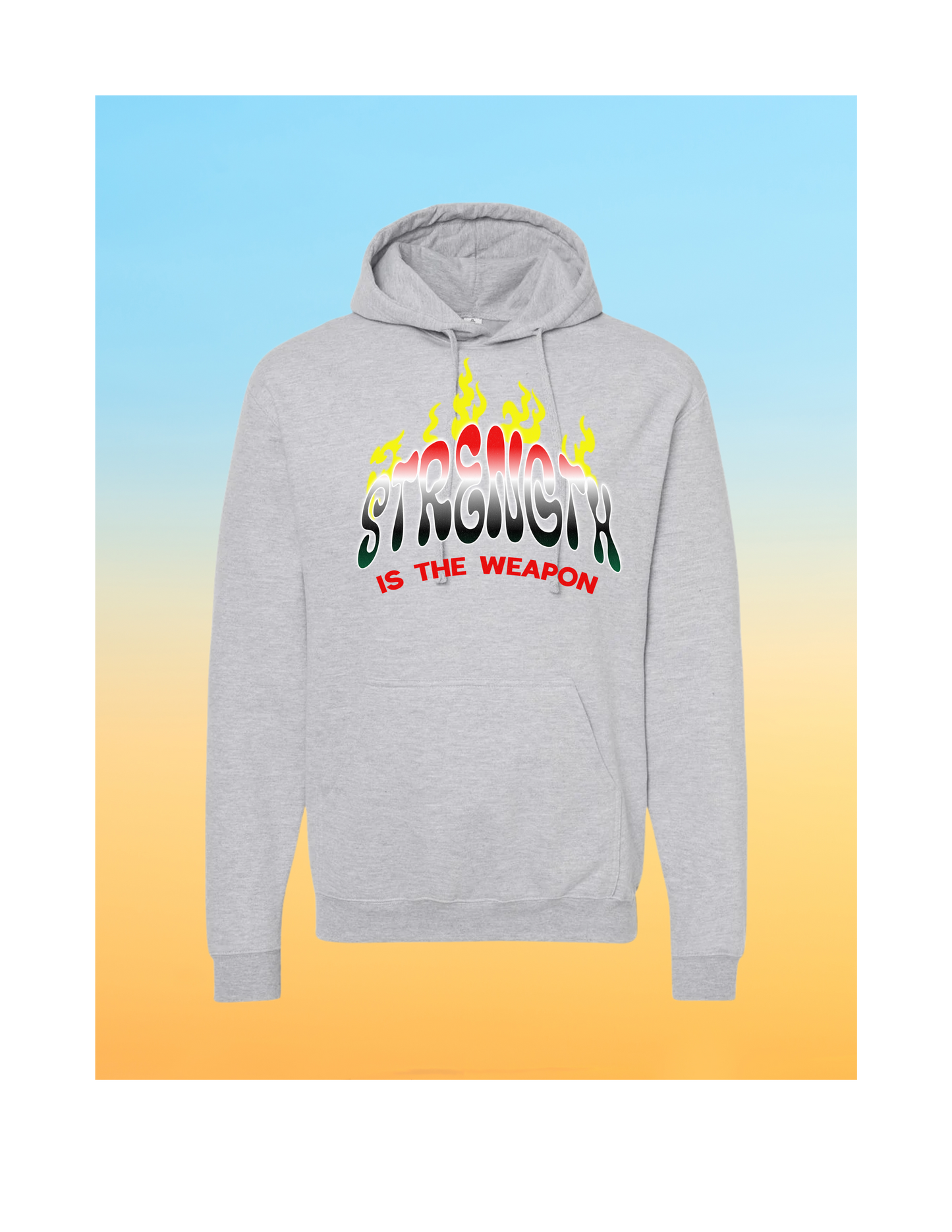 BURN IT DOWN WHITE HOODIE