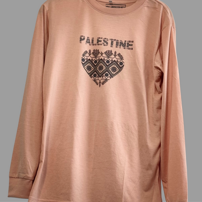 LOVE PALESTINE CREWNECK