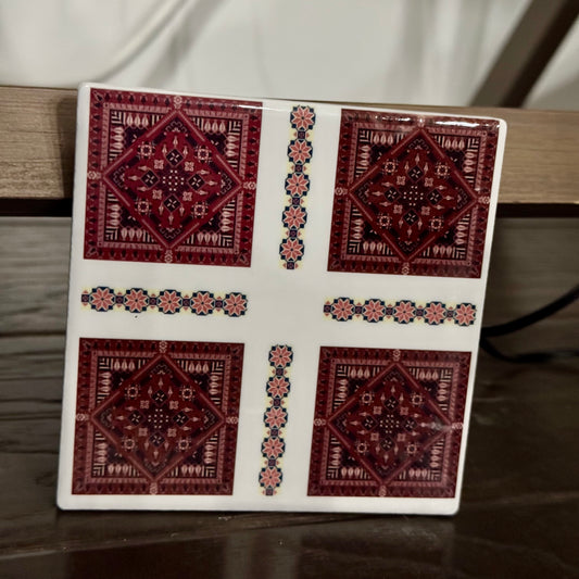 PALESTINE TATREEZ COASTER SET OF 4