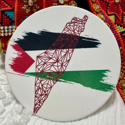 PALESTINE CERAMIC COASTERS SET OF 4