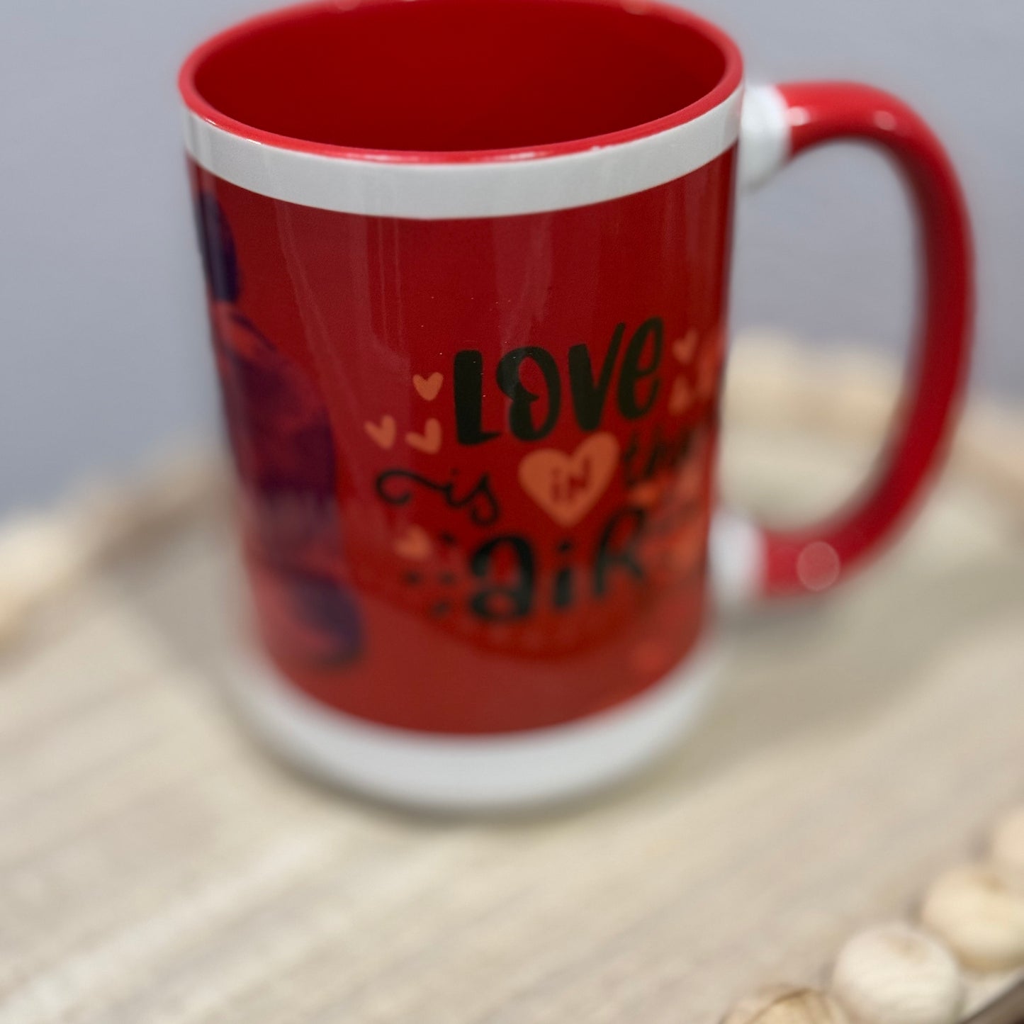 LOVE IS IN THE AIR MUG