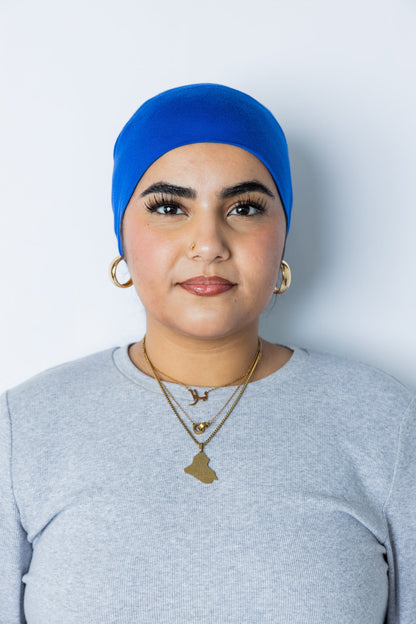 Jersey Under Scarf Tube Cap - Royal Blue