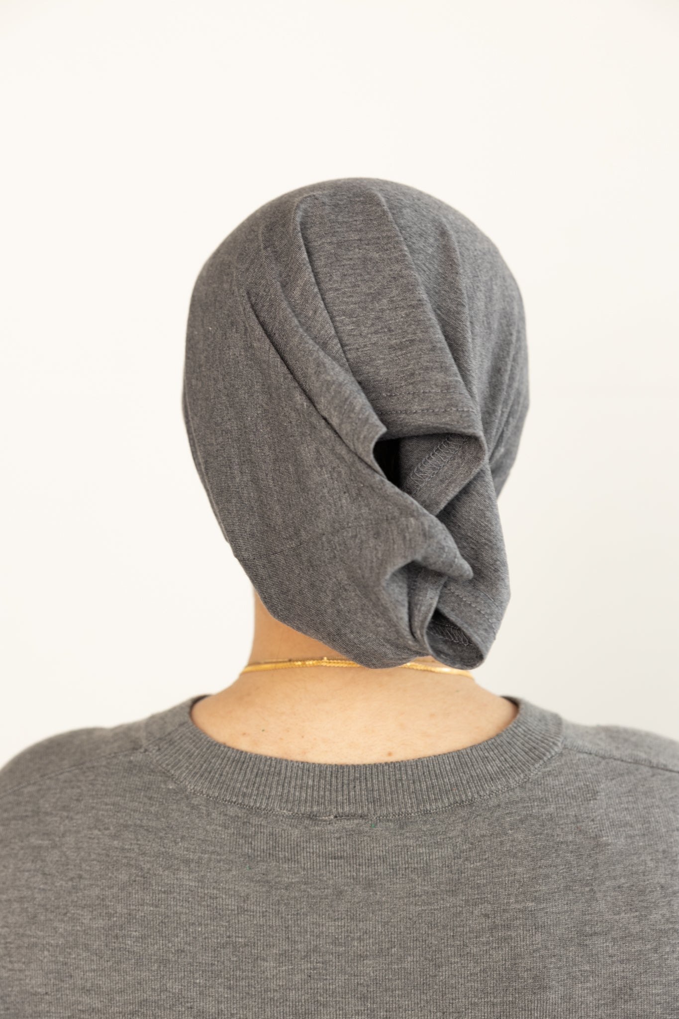 Jersey Under Scarf Tube Cap - Heather Gray