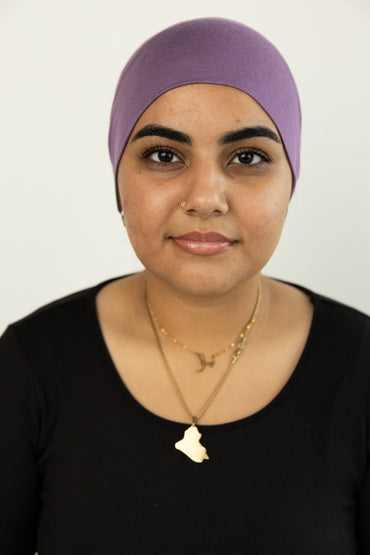 Jersey Under Scarf Tube Cap - Iris Purple