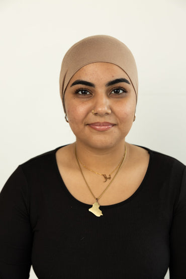 Jersey Under Scarf Tube Cap - Taupe