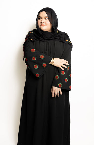 Watermelon Poppy Abaya