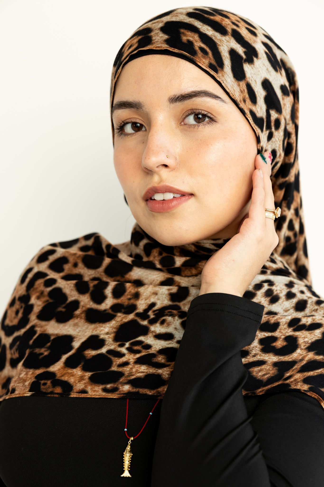 Modal Hijab - Leopard Print