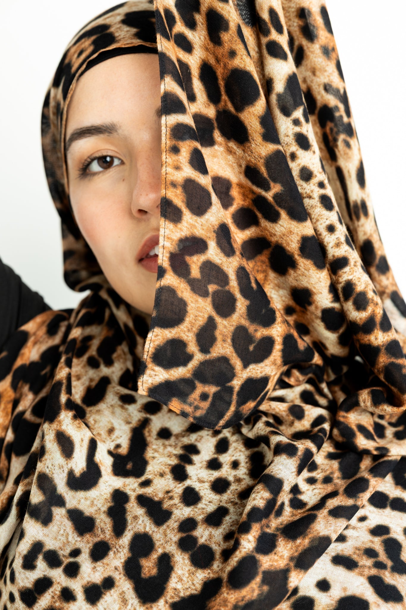 Modal Hijab - Leopard Print