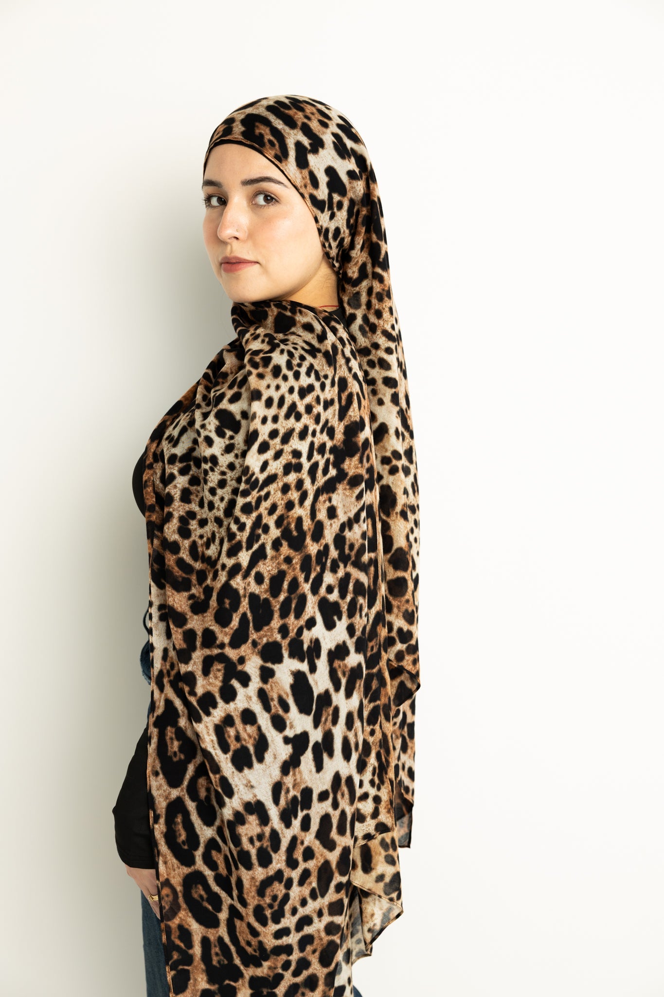 Modal Hijab - Leopard Print