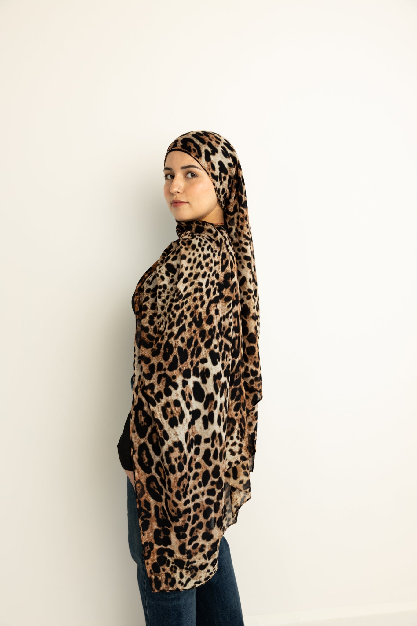 Modal Hijab - Leopard Print
