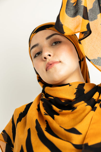 Modal Hijab - Tiger Stripes