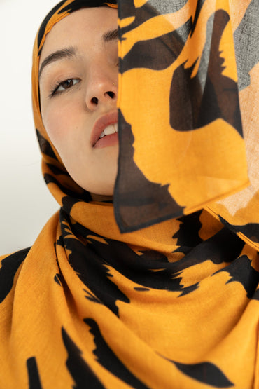 Modal Hijab - Tiger Stripes