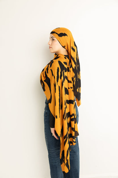 Modal Hijab - Tiger Stripes
