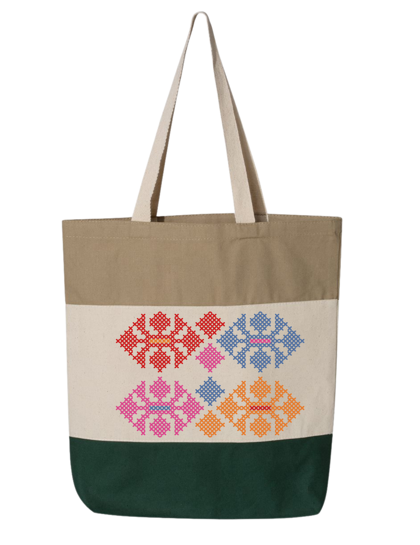 TRI-COLOR TATREEZ TOTE BAG