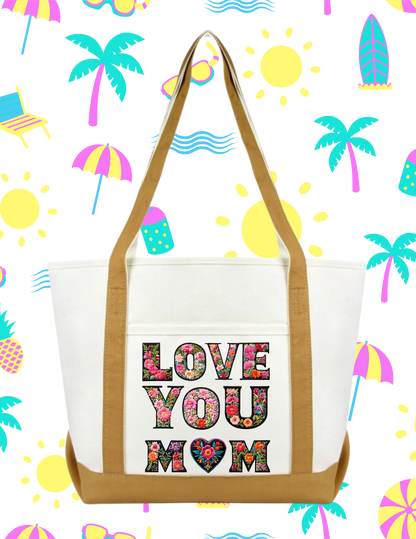 I LOVE YOU MOM TOTE BAG