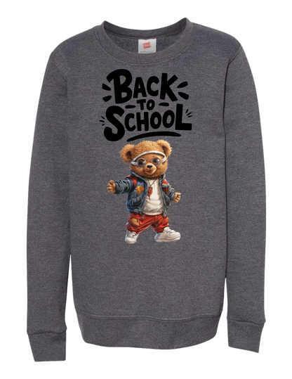 GREY BACK TO SCHOOL SWEATSHIRT