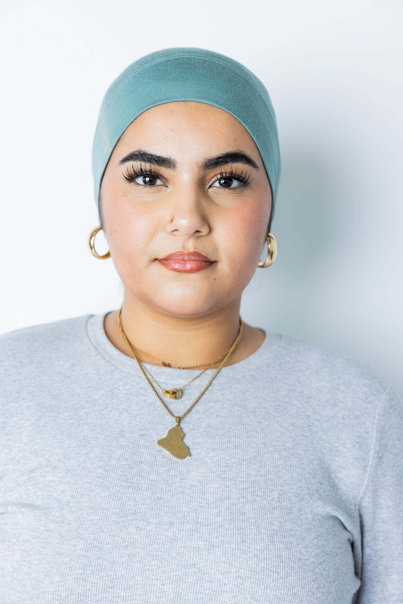 Jersey Under Scarf Tube Cap - Mint Cream