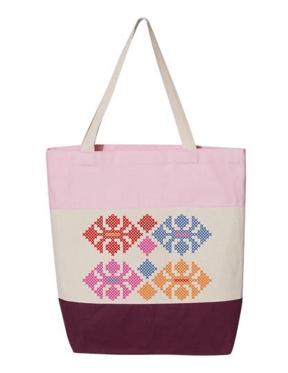 TRI-COLOR TATREEZ TOTE BAG