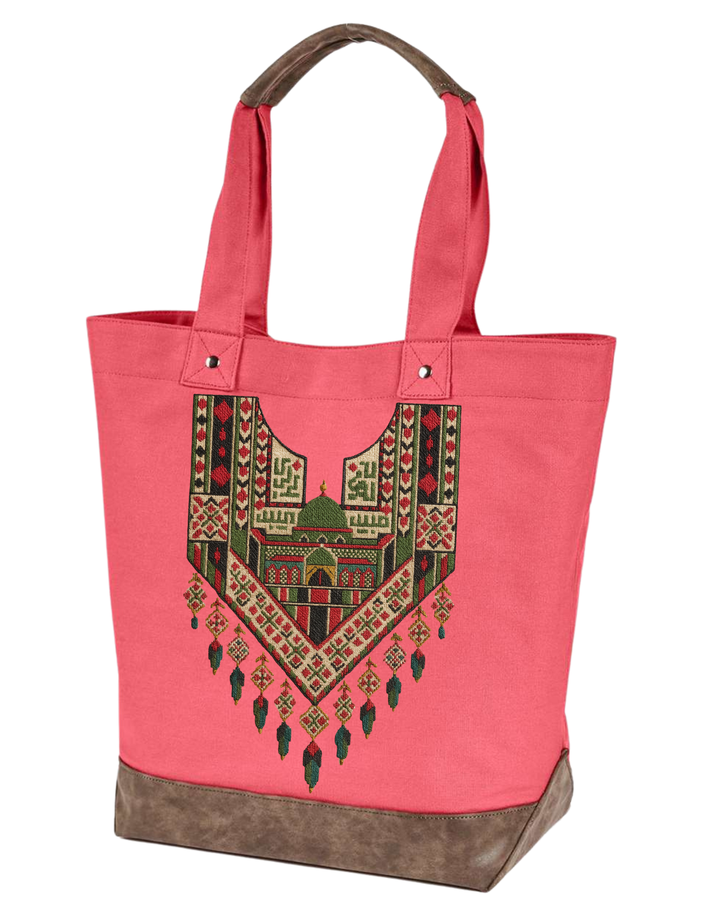 PALESTINE KABBAH EMBROIDERY TOTE BAG
