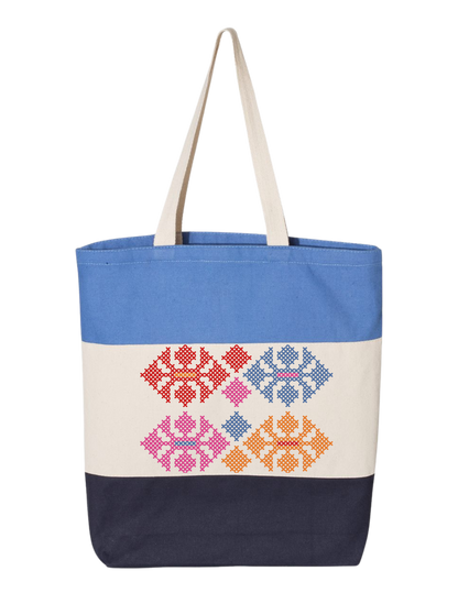 TRI-COLOR TATREEZ TOTE BAG