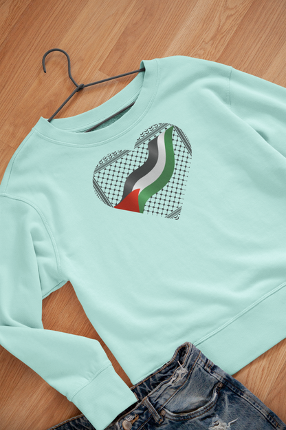 LOVE PALESTINE CREWNECK