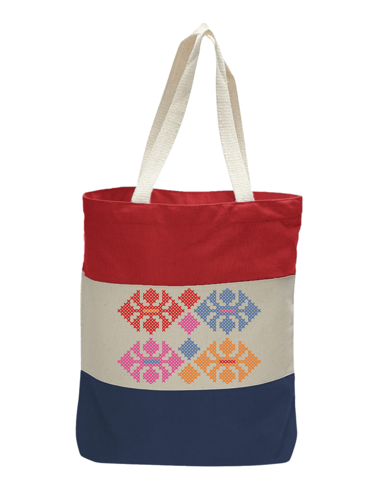 TRI-COLOR TATREEZ TOTE BAG