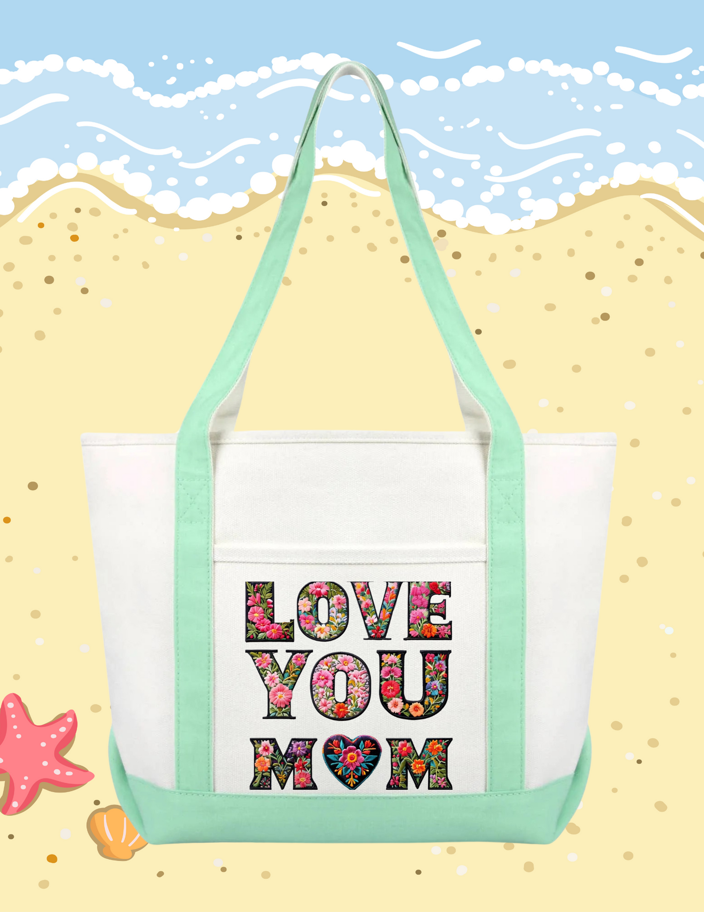 I LOVE YOU MOM TOTE BAG