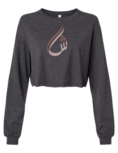 ARABIC CALLIGRAPHY FASHION CROP TEE
