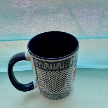 PALESTINE FLAG/KEFFIYEH MUG 15OZ.