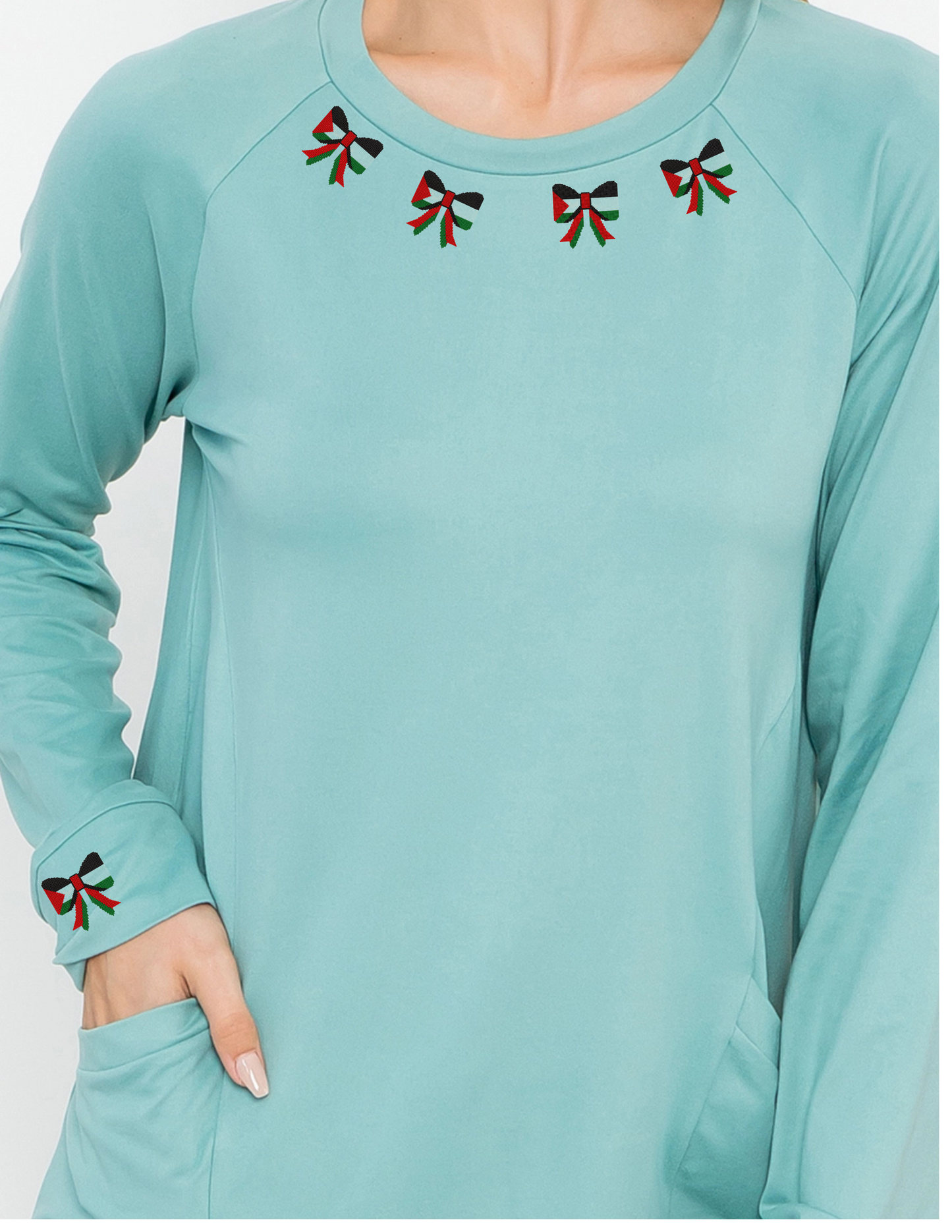 PALESTINE BOW CREWNECK