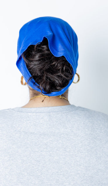 Jersey Under Scarf Tube Cap - Royal Blue