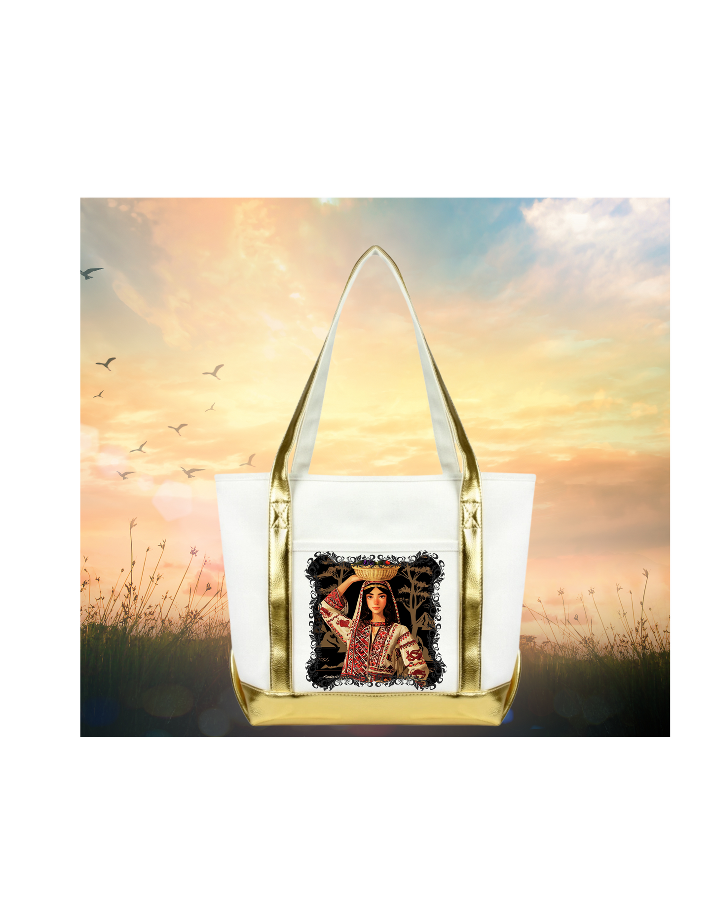 FALAHA FRAMED TOTE BAG